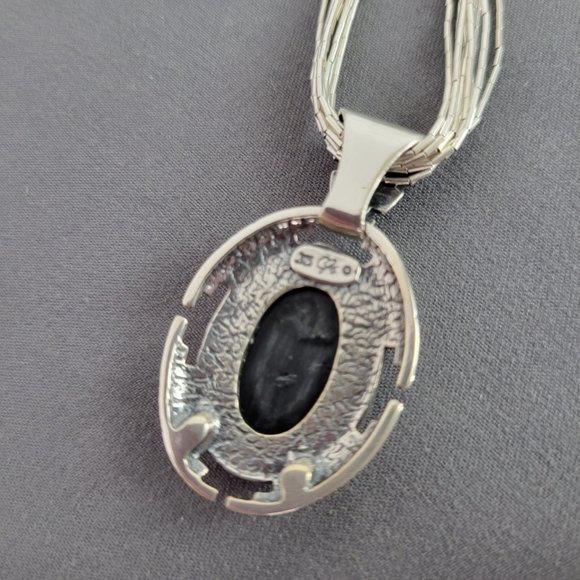 CAROLYN POLLACK 10-Strand Liquid Silver Necklace, Pendant, Earrings & Ri… - Picture 5 of 16